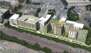 Aerial view of 180R Cambridge Park Drive