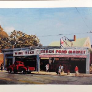 Fresh Pond Market (painting by Valerie Isaacs)