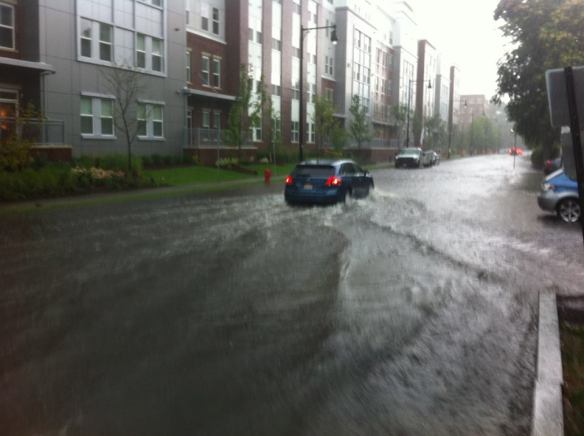 Flooding on Fawcett St after last week's deluge