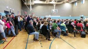 May 21 meeting (photo by Coalition to Save the Mugar Wetlands)